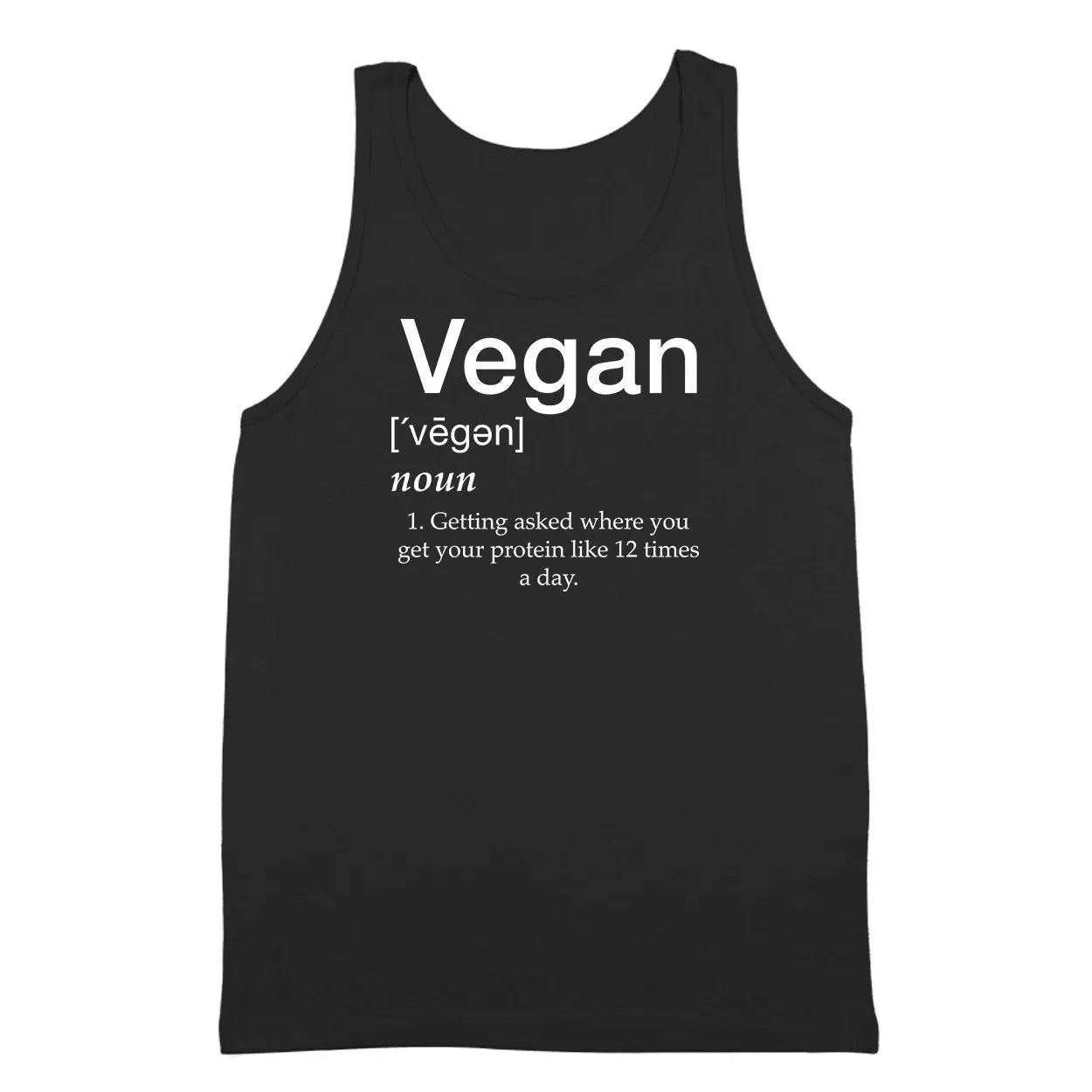 Vegan Defined By Protein - Donkey Tees T-shirt