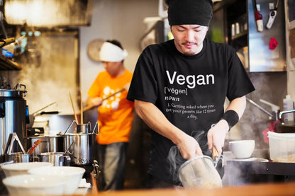 Vegan Defined By Protein - Donkey Tees T-shirt