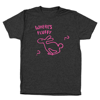 Where's Fluffy Rabbit - Donkey Tees T-shirt