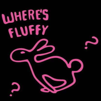 Where's Fluffy Rabbit - Donkey Tees T-shirt