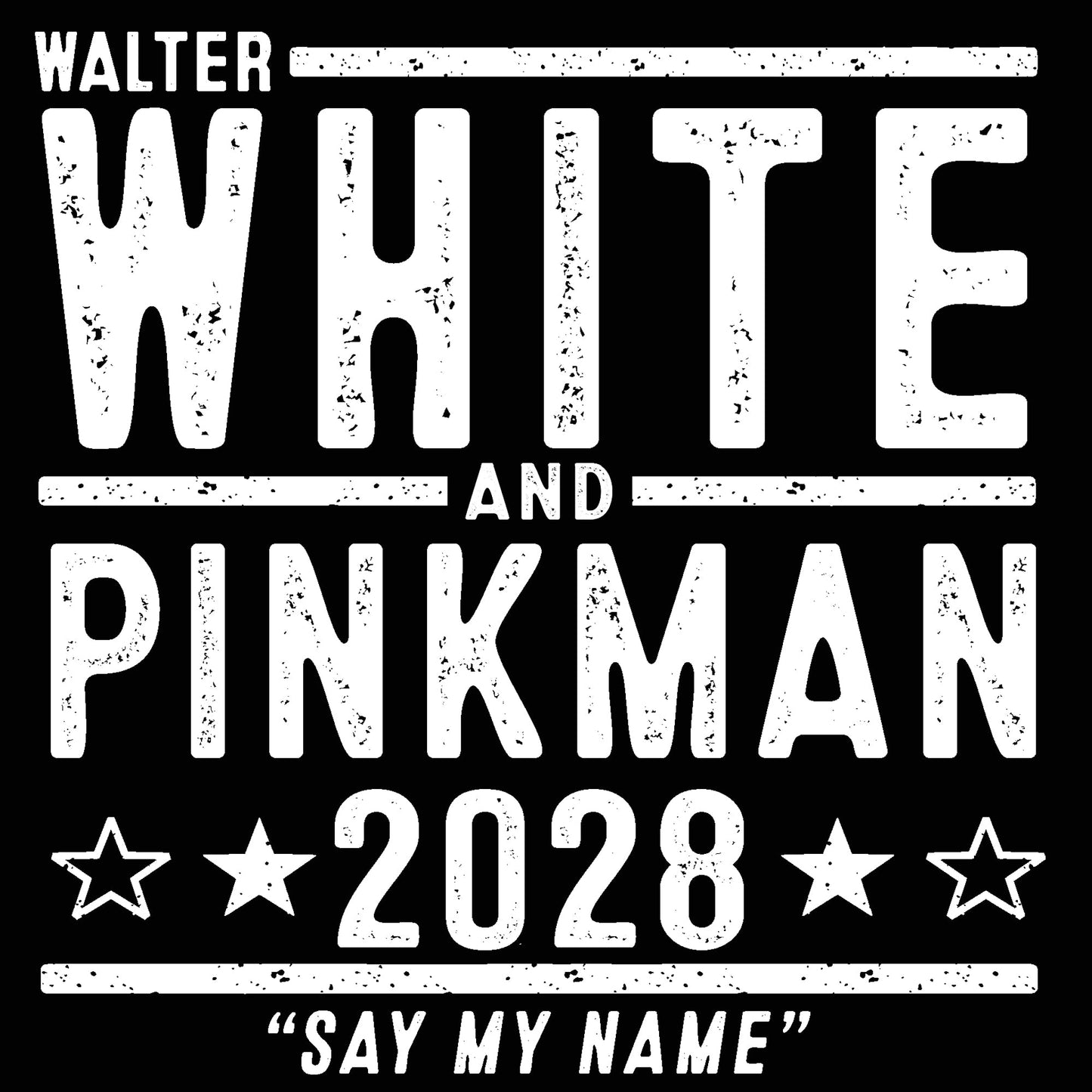 White And Pinkman 2028 Election - Donkey Tees T-shirt