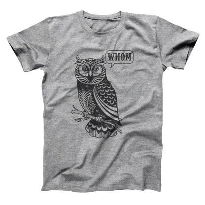 Whom Owl Grammar English Teacher Editor - Donkey Tees T-shirt