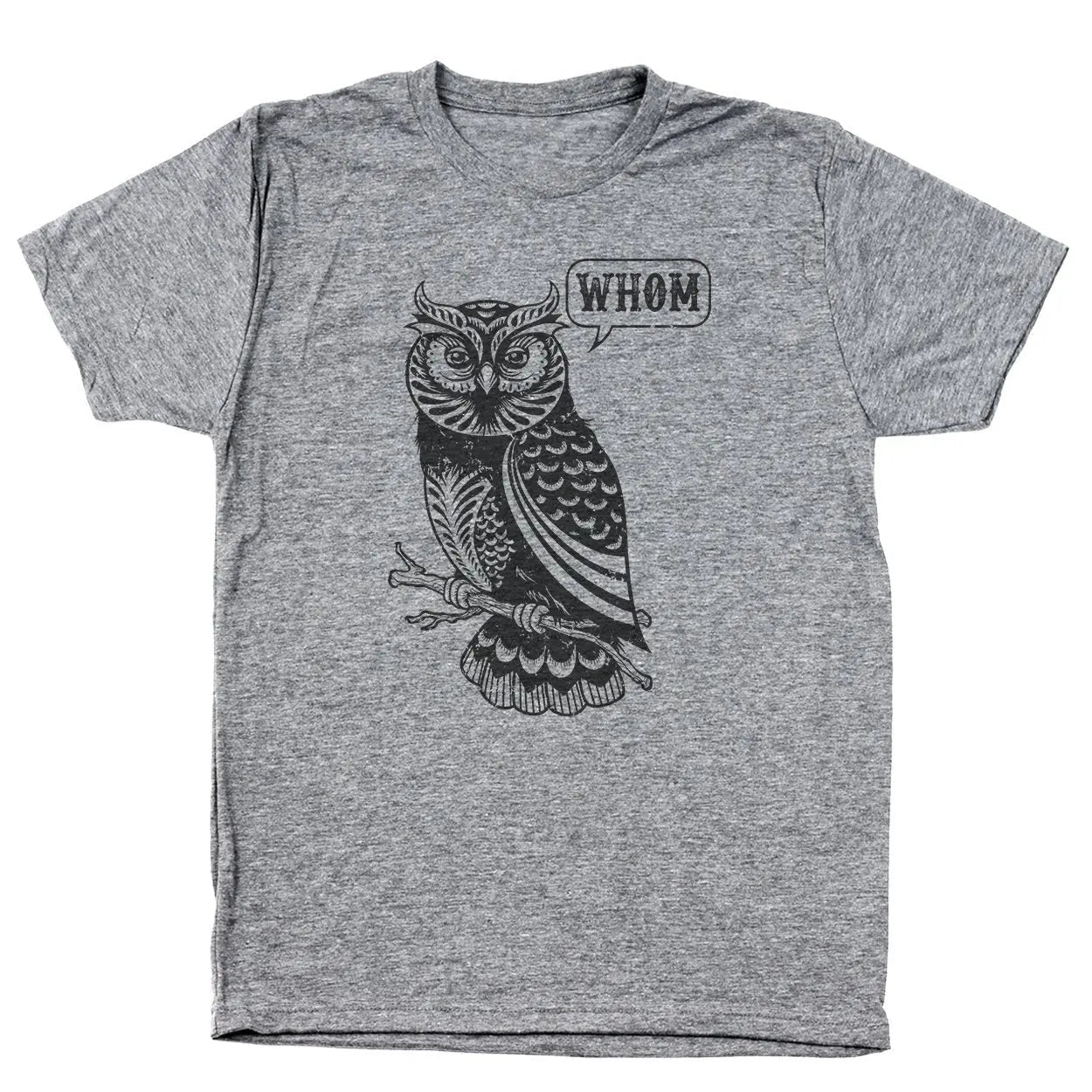 Whom Owl Grammar English Teacher Editor - Donkey Tees T-shirt