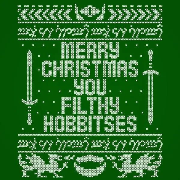 You Filthy Hobbitses Merry Christmas - Donkey Tees T-shirt