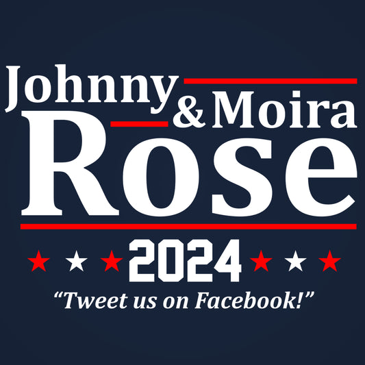 Johnny & Moira Rose 2024 Election Tshirt - Donkey Tees